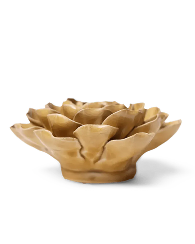Caramel Charm Peony ceramic flower close-up
