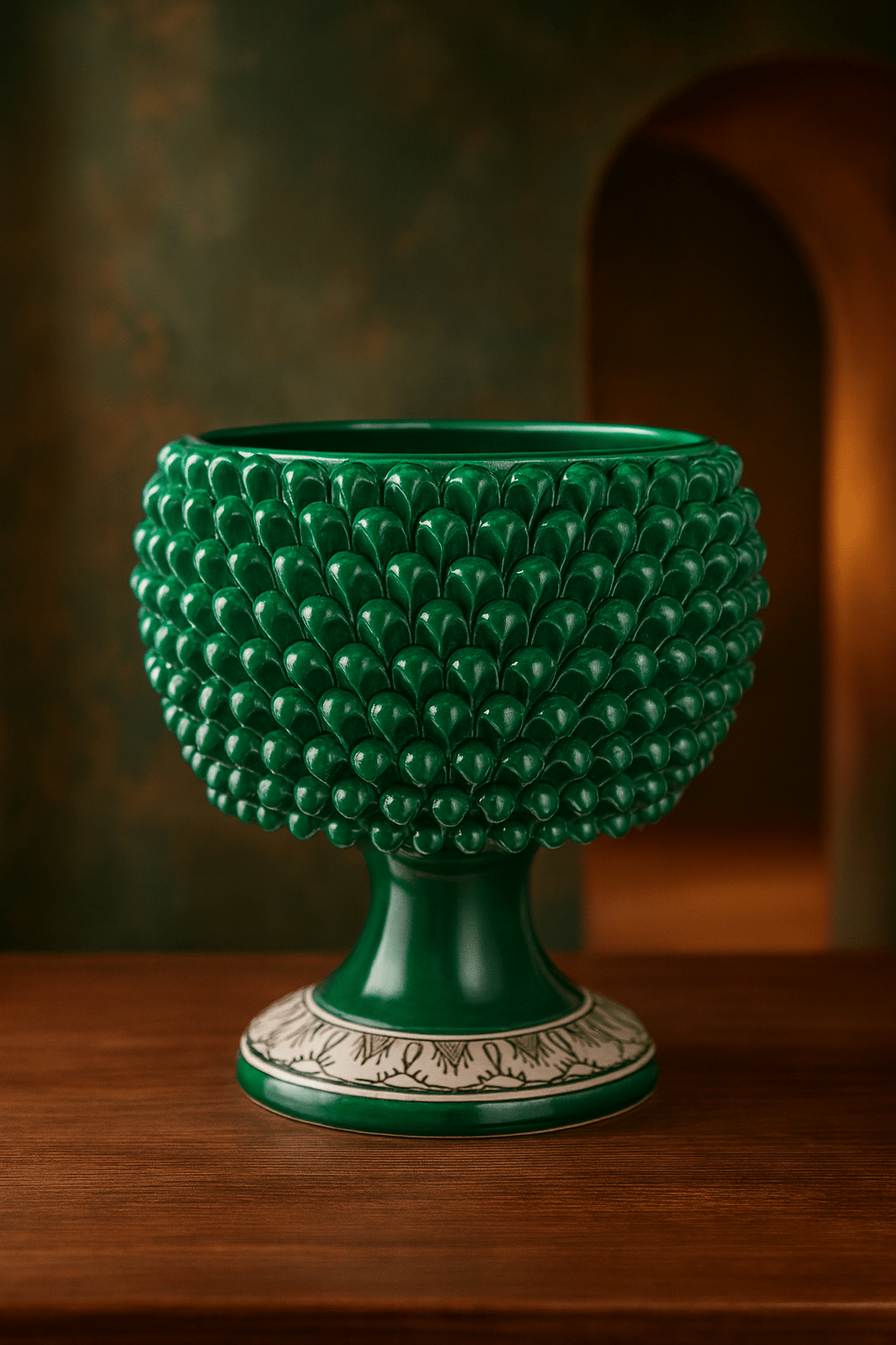Vase pigna - Verde/ramino - large