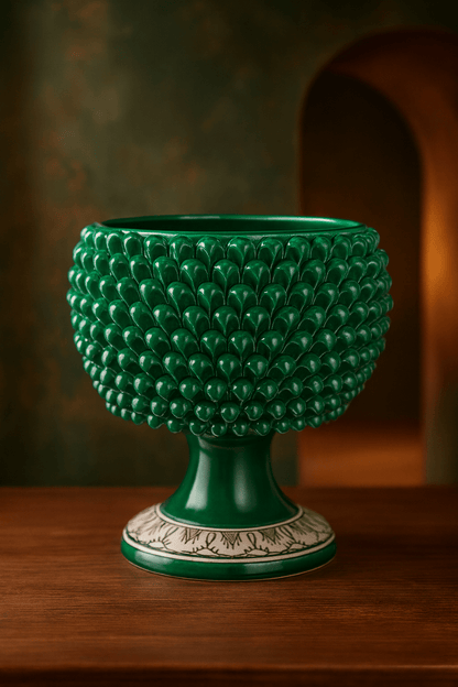 Vase pigna - Verde/ramino - large