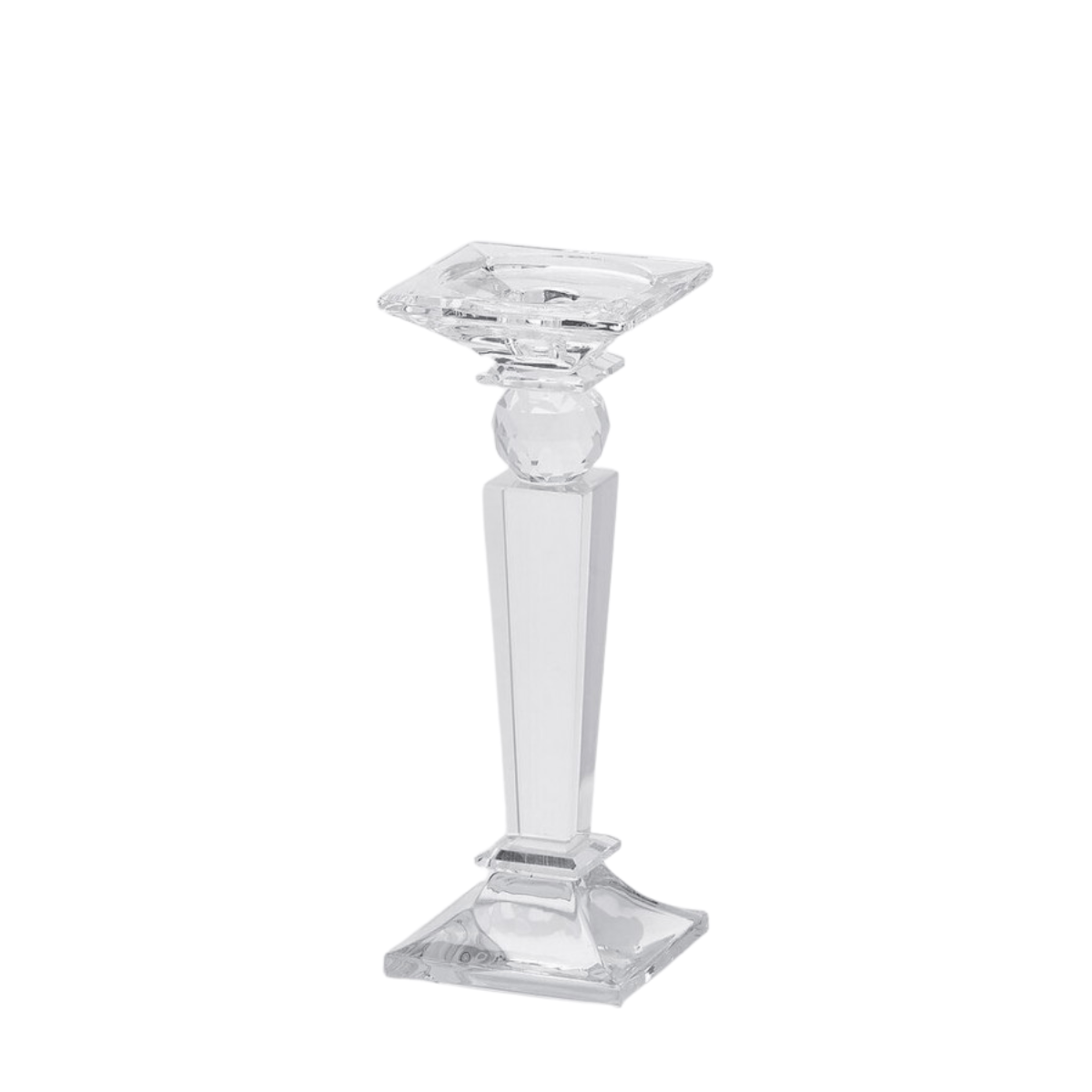 Crystal square candle holder