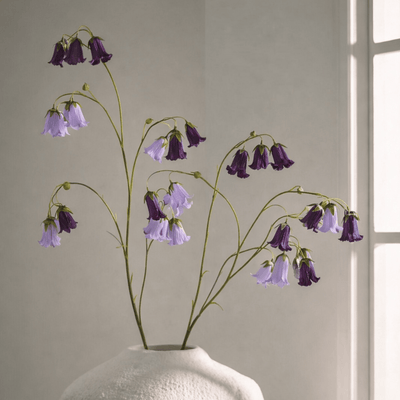 Artificial Campanula close-up