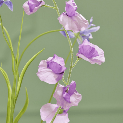 Artificial sweet pea bunch