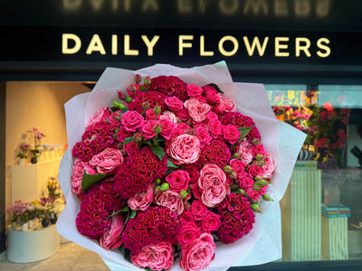 Candy Cane Chic flower bouquet Daily Flowers Amsterdam