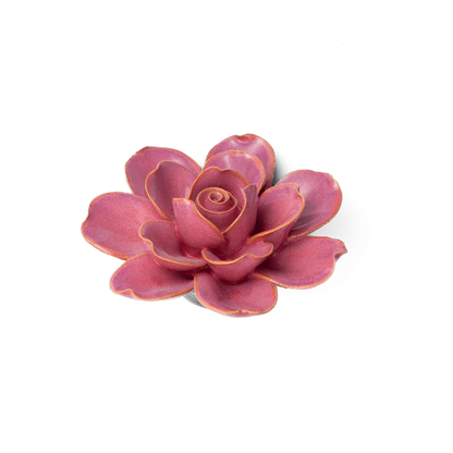 Keramieken bloem - Tahitiaanse Gardenia in Blush Pink