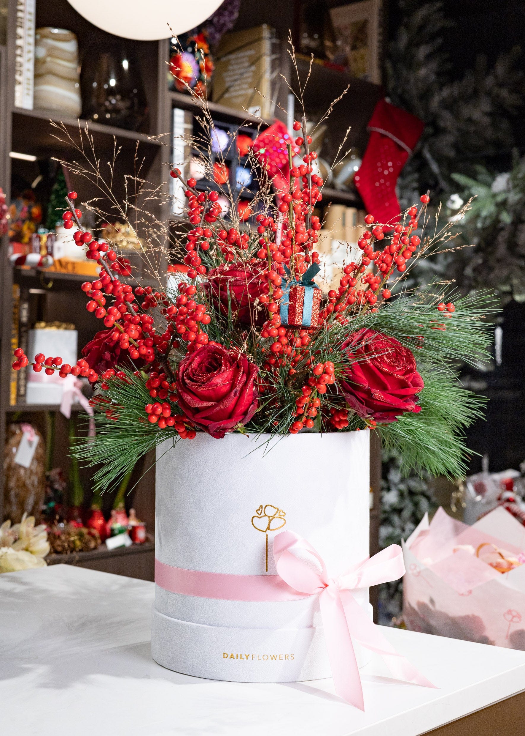 Blossom Box - Festive Red