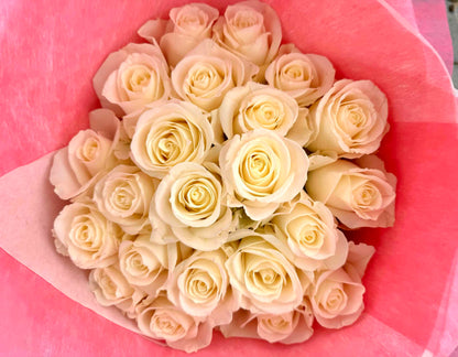 Choose your amount of white roses