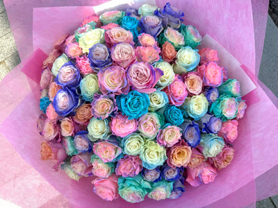 Colored roses