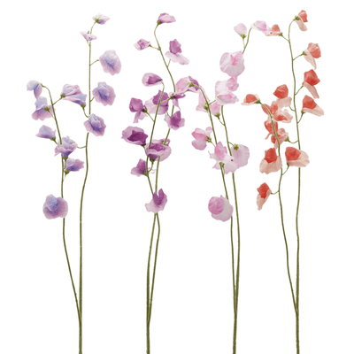 Artificial sweet pea stem
