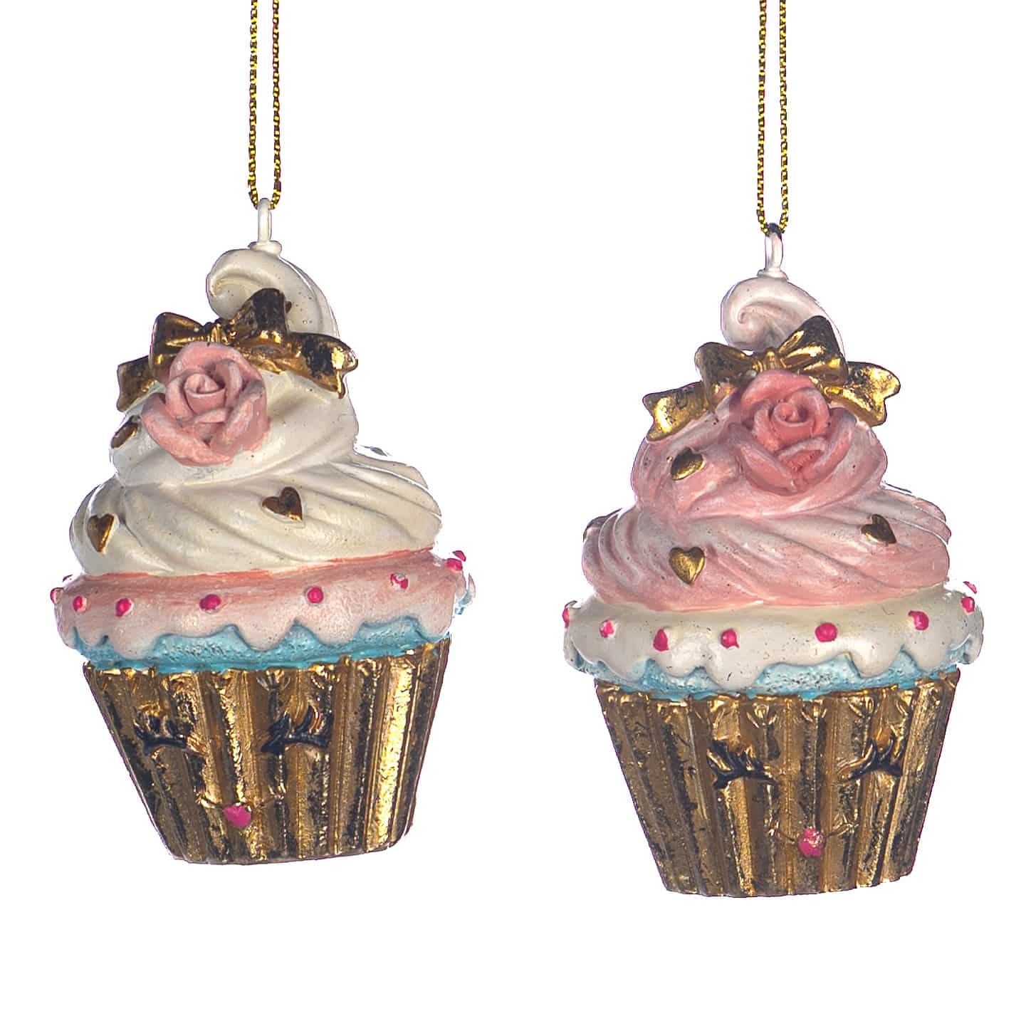 Cupcake ornament set – sweet and whimsical christmas décor