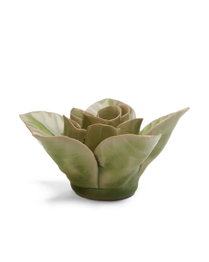 Keramiek Bloem - Peridot Green Maiden Lotus