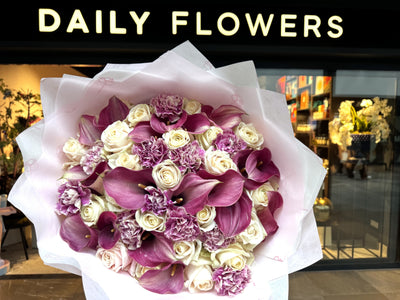 Pink Pastry Princess flower bouquet Daily Flowers Amsterdam