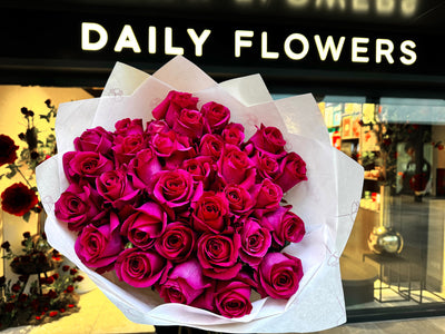Pink Floyd roses bouquet Daily Flowers Amsterdam