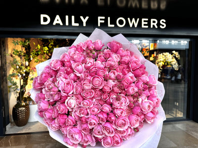 Kies je hoeveelheid - Pink Spray Roses