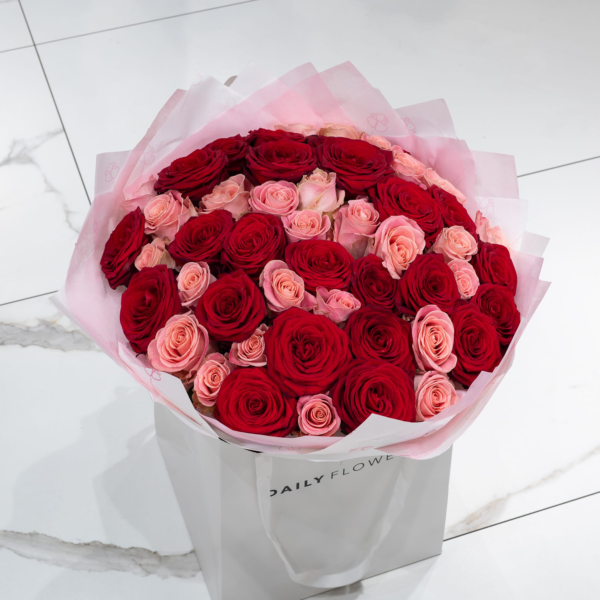 Rode & Roze Rozen - Kies je hoeveelheid