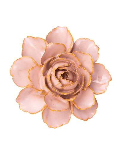 Keramiek Bloem - Zacht Roze Camellia