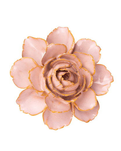 Keramiek Bloem - Zacht Roze Camellia