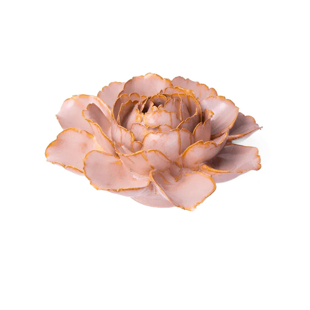 Keramiek Bloem - Zacht Roze Camellia