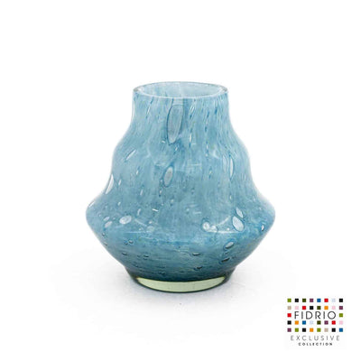 Aqua Bubbles Bella flower vase