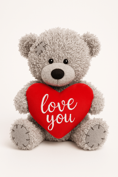 Red heart teddy bear luxury gift Daily Flowers