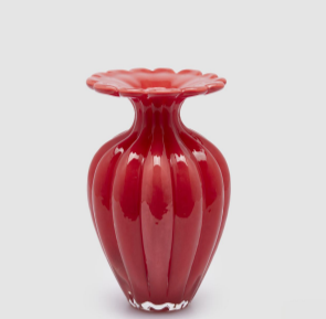 Vase blossom - red