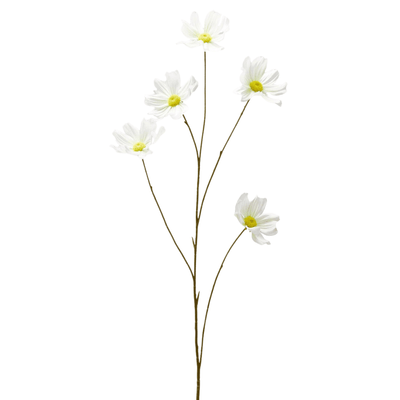 White artificial cosmos branch