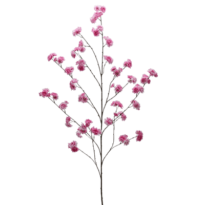 Dark pink Sakura artificial flower stem