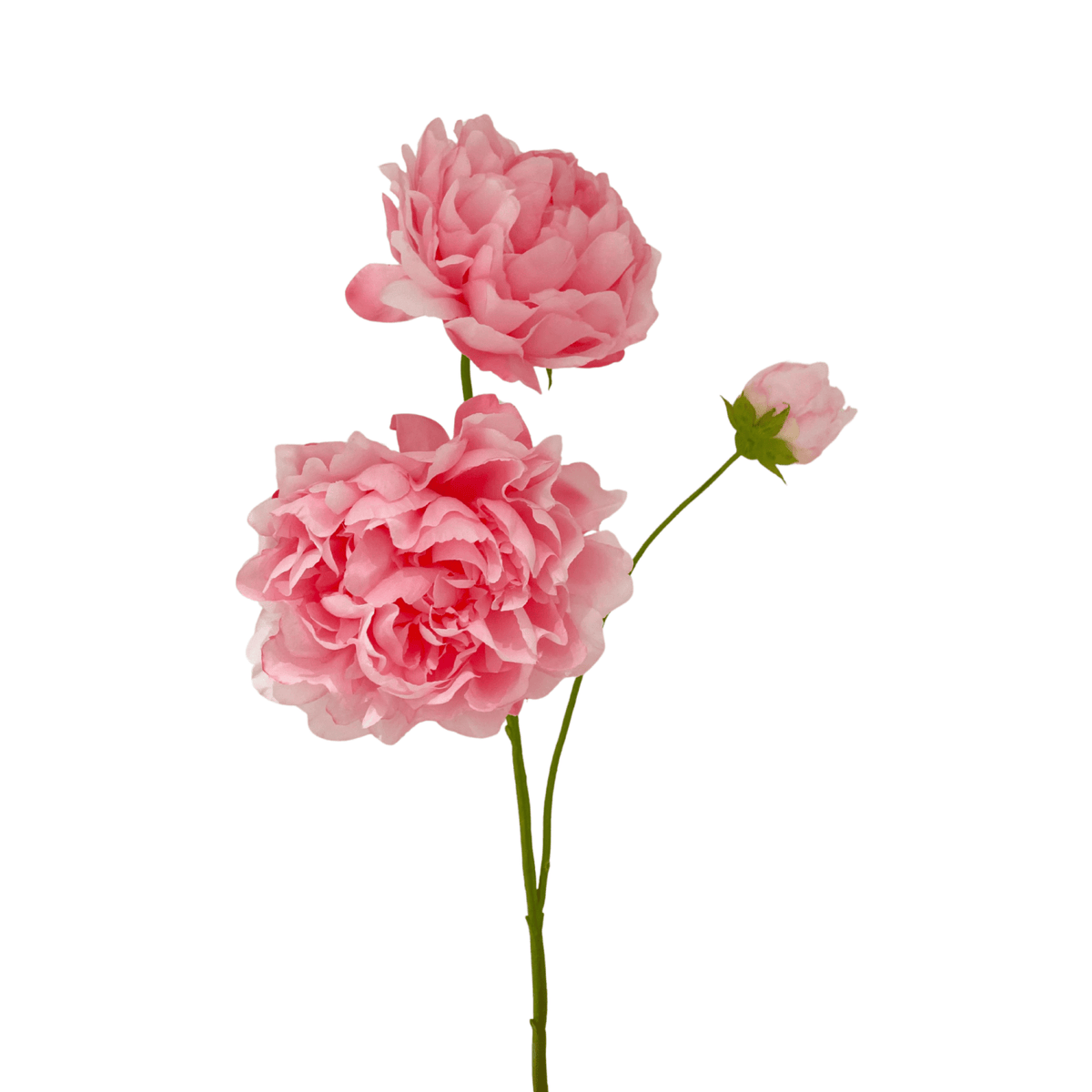 Artificial Peony Spray - Pink (light)