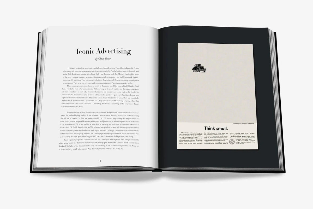 Assouline Iconic Art Design Advertising Automobile interior pages