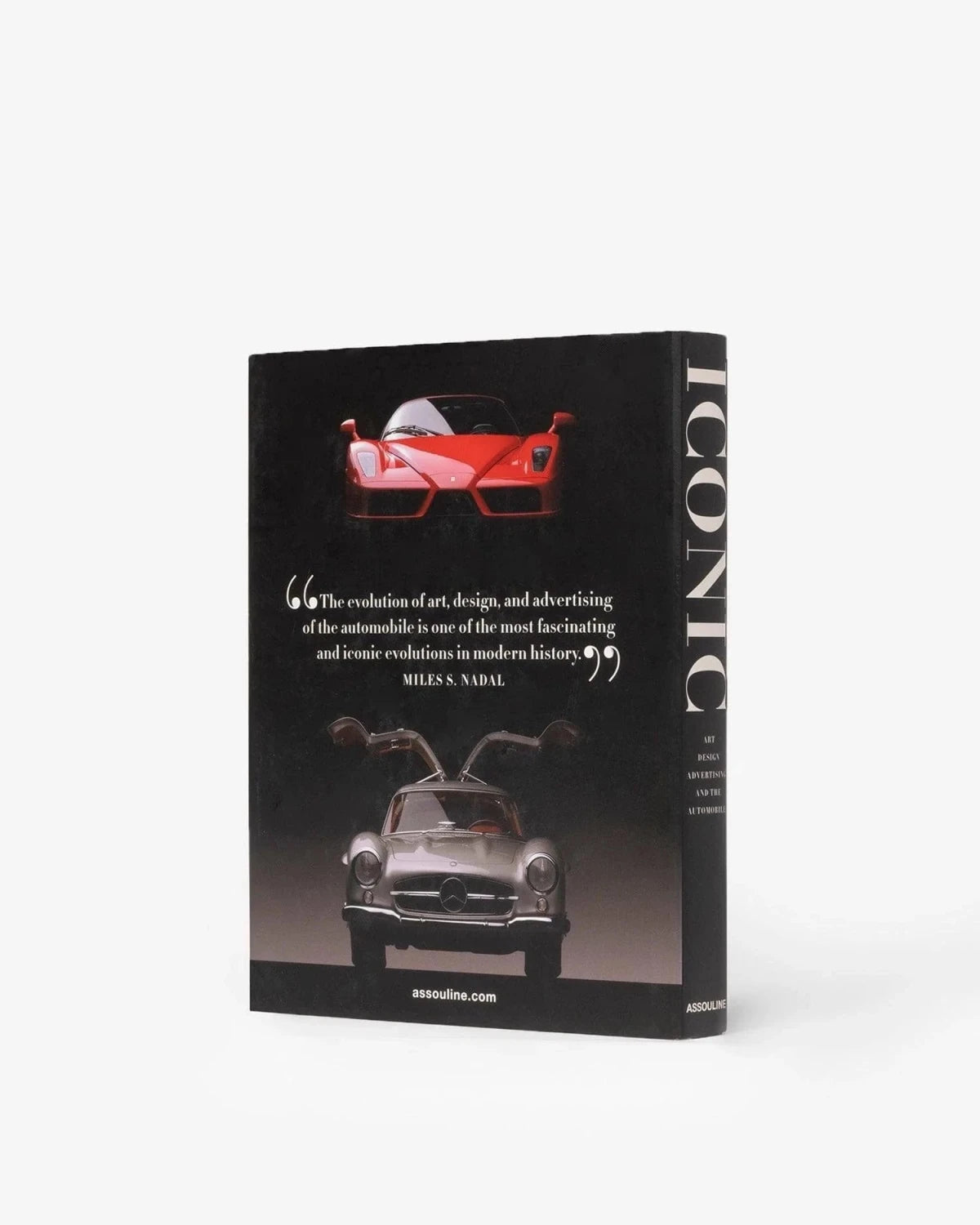 Assouline Iconic Art Design Advertising Automobile book side