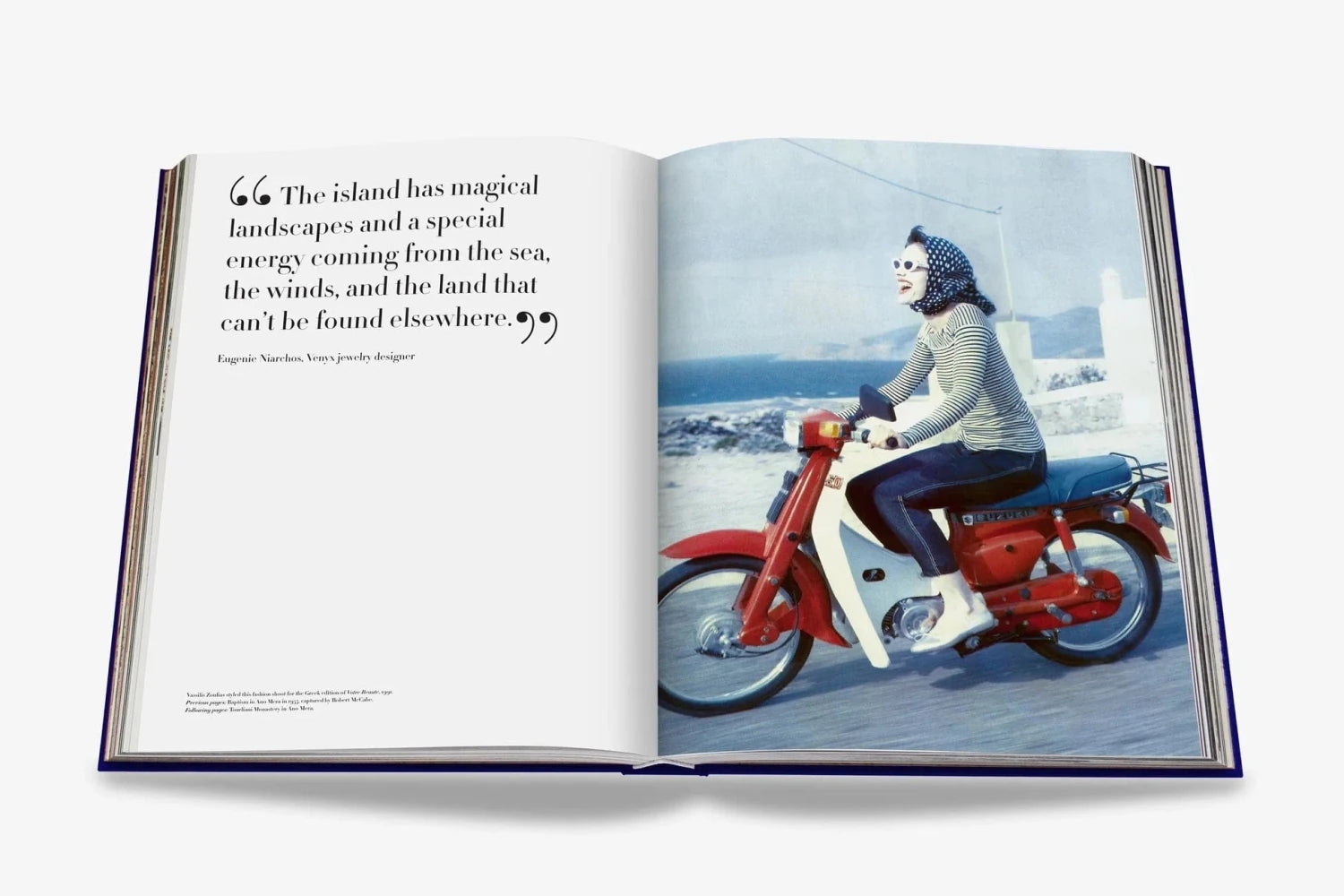 Assouline Mykonos Muse interior pages beach