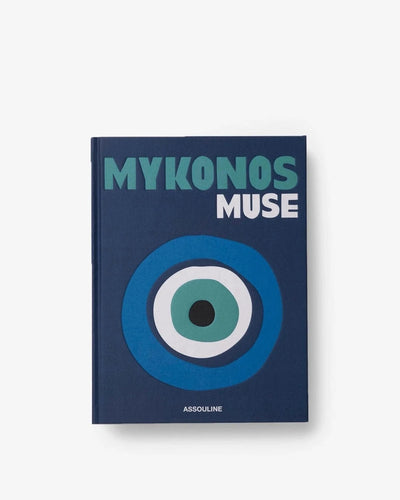 Assouline Mykonos Muse coffee table book back cover