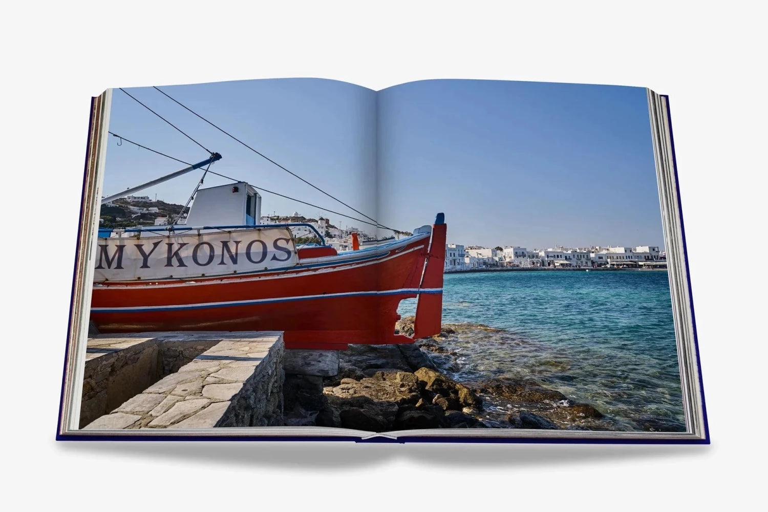 Assouline Mykonos Muse interior pages spread
