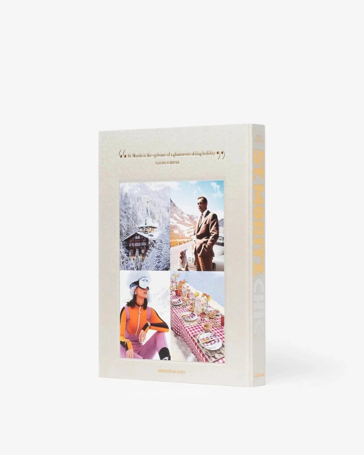 Assouline St. Moritz Chic coffee table book side