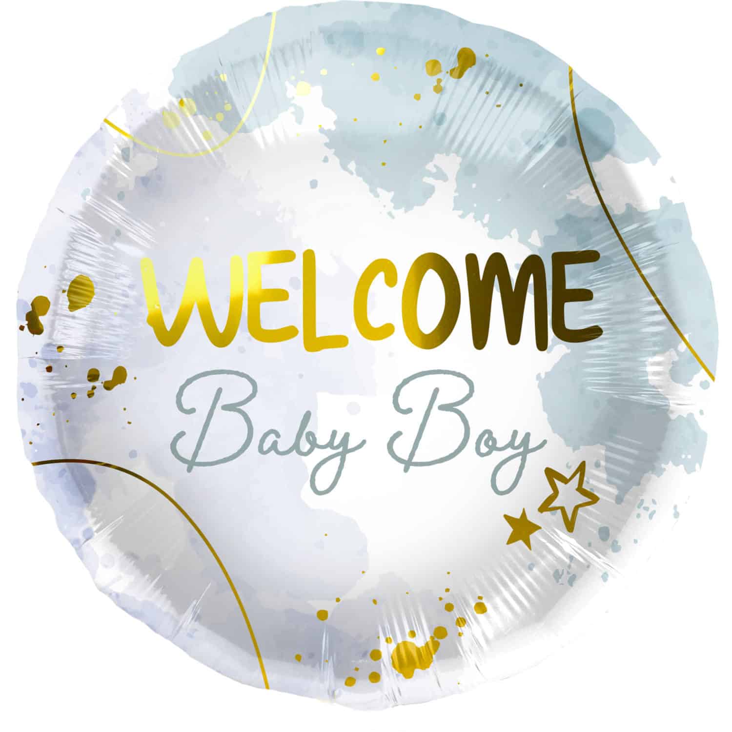 Baby boy helium balloon rose gold Daily Flowers