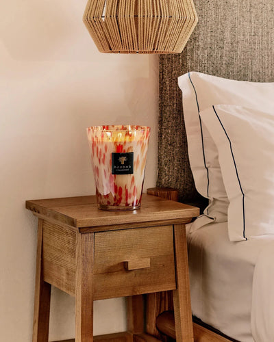 Baobab Coral Pearls candle detail close-up