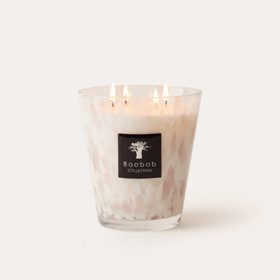 Baobab Scented Candle, Pearls White at Daily Flowers