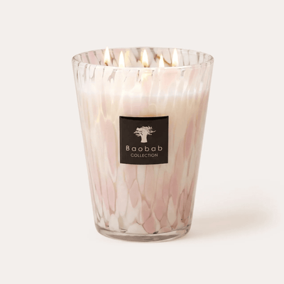 Baobab Scented Candle, Pearls White at Daily Flowers