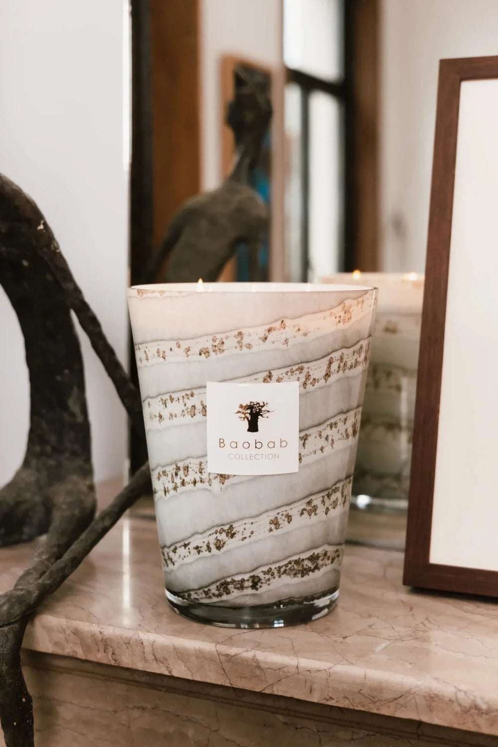 Baobab Sand Atacama candle detail close-up