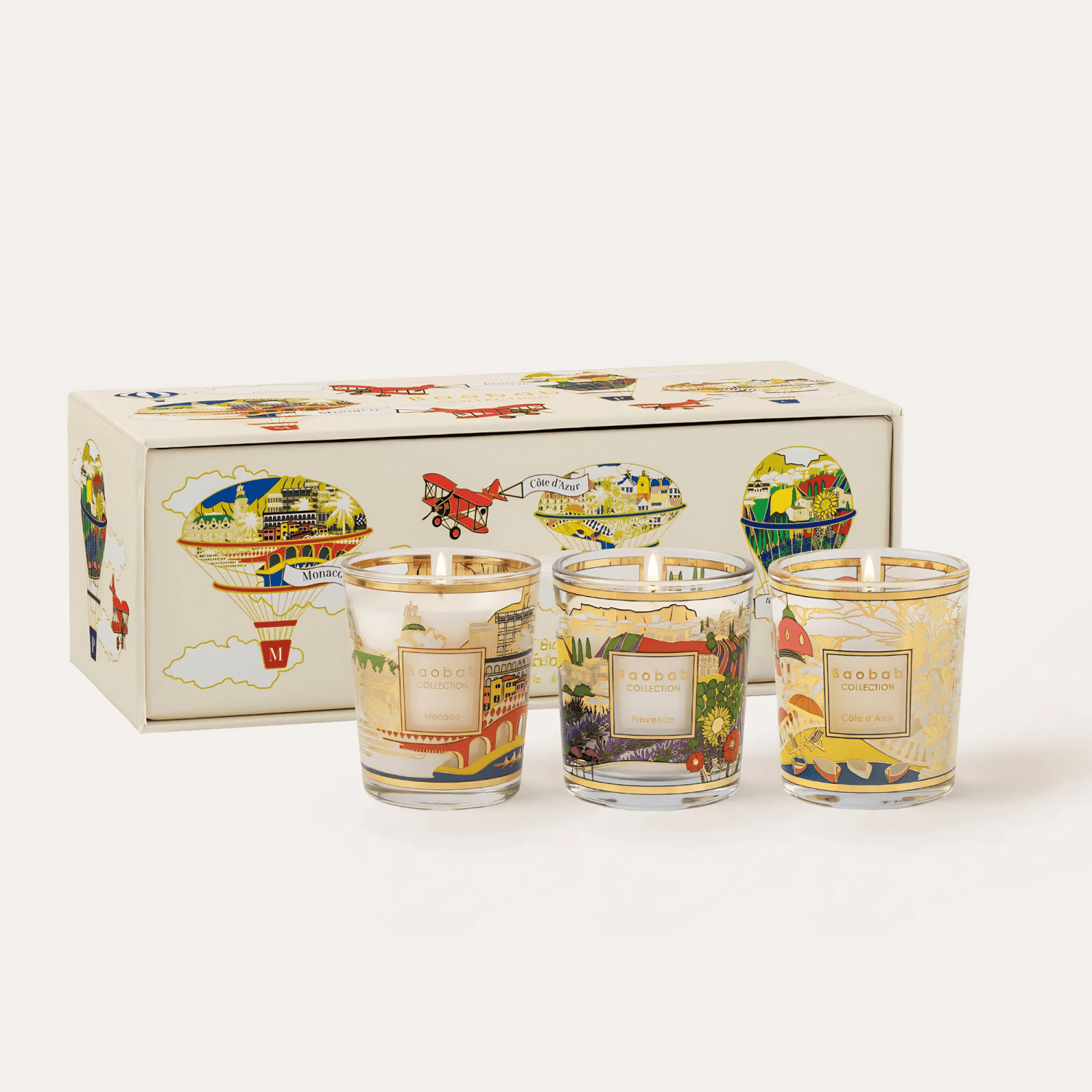 Baobab Trio Travel Candles at Daily Flowers
