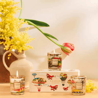 Baobab Trio Travel Candles at Daily Flowers