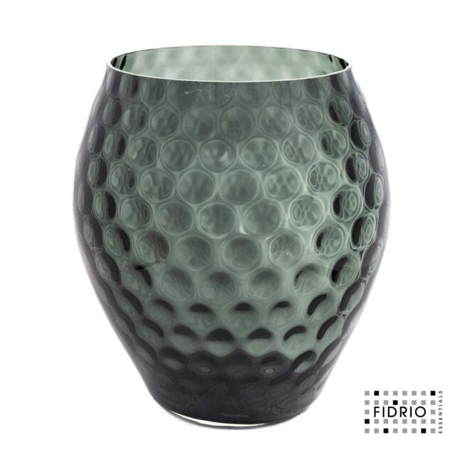 Grey bubble flower vase