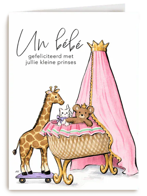 Luxurious Postcard Kleine prinses greeting card