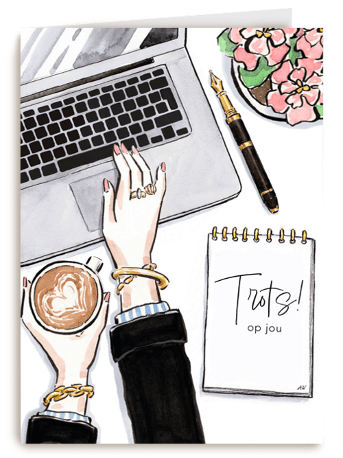 Luxurious Postcard - Trots op jou