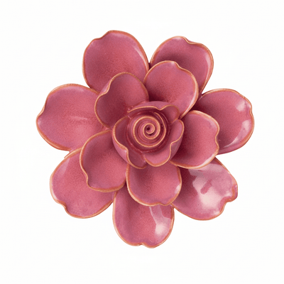 Blush Pink Tahitian Gardenia ceramic flower