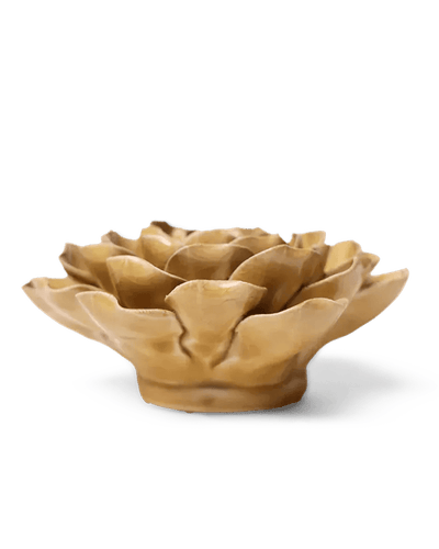 Caramel Charm Peony ceramic flower close-up