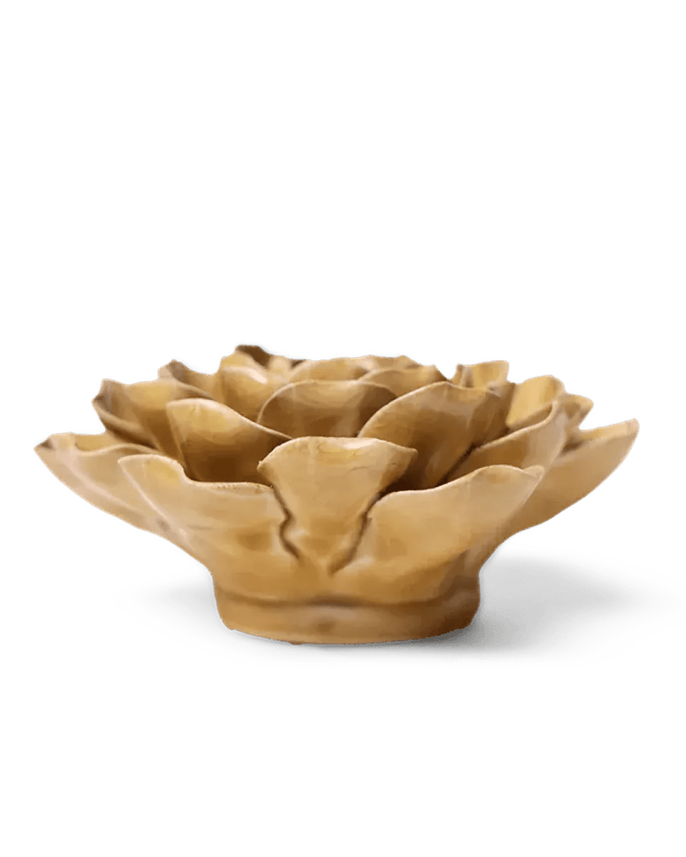 Caramel Charm Peony ceramic flower close-up