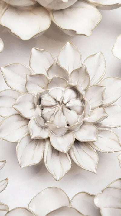 Ivory Monch Aster ceramic flower collection