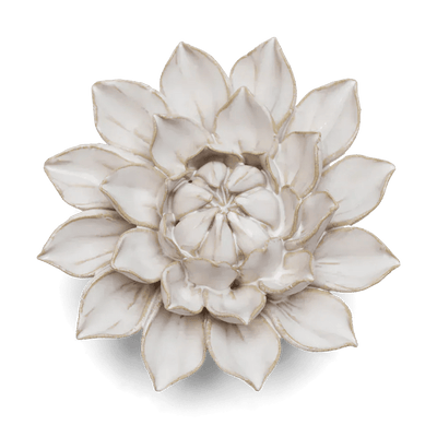 Ivory Monch Aster ceramic flower