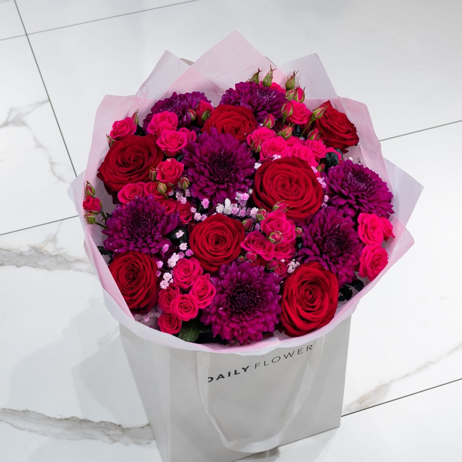 Chic Burgundy Beauty bouquet medium Daily Flowers