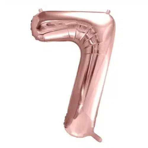 Number 7 helium balloon rose gold Daily Flowers
